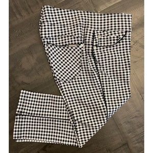 Peter Nygard Black Luxe Slims Checkered Capris - Sz Petite S (6-8)